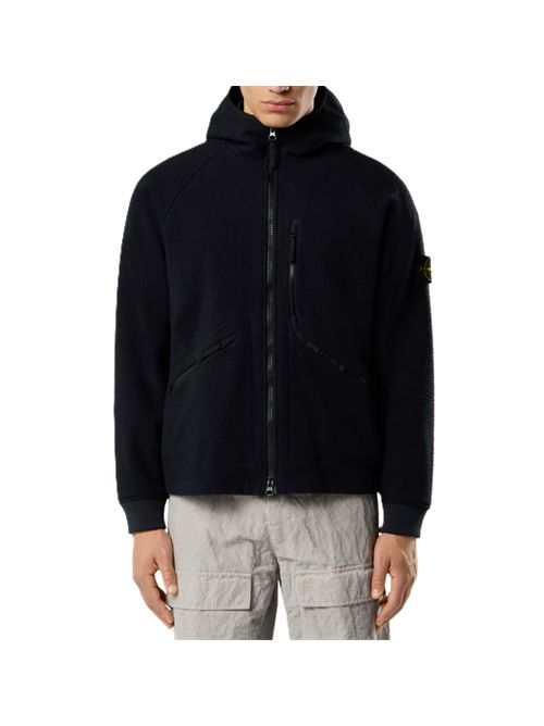 Stone Island  Giacca con cappuccio, antigoccia e tasca con zip sul petto Stone Island | K2S154100060S0214V0020 NAVY BLUE